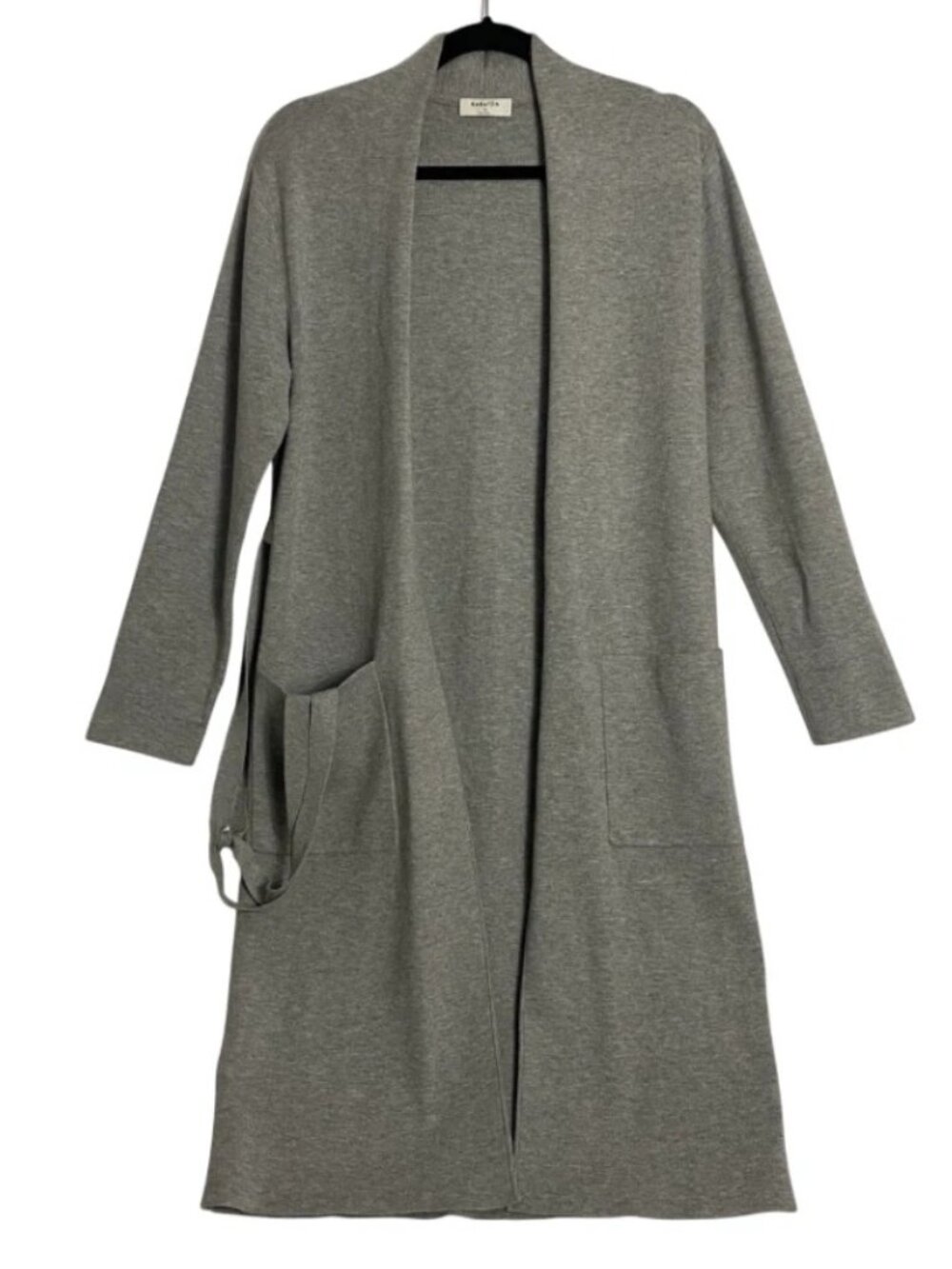 Aritzia Babaton Womens Light Gray Belted Duster Cardigan Sweater Size Small